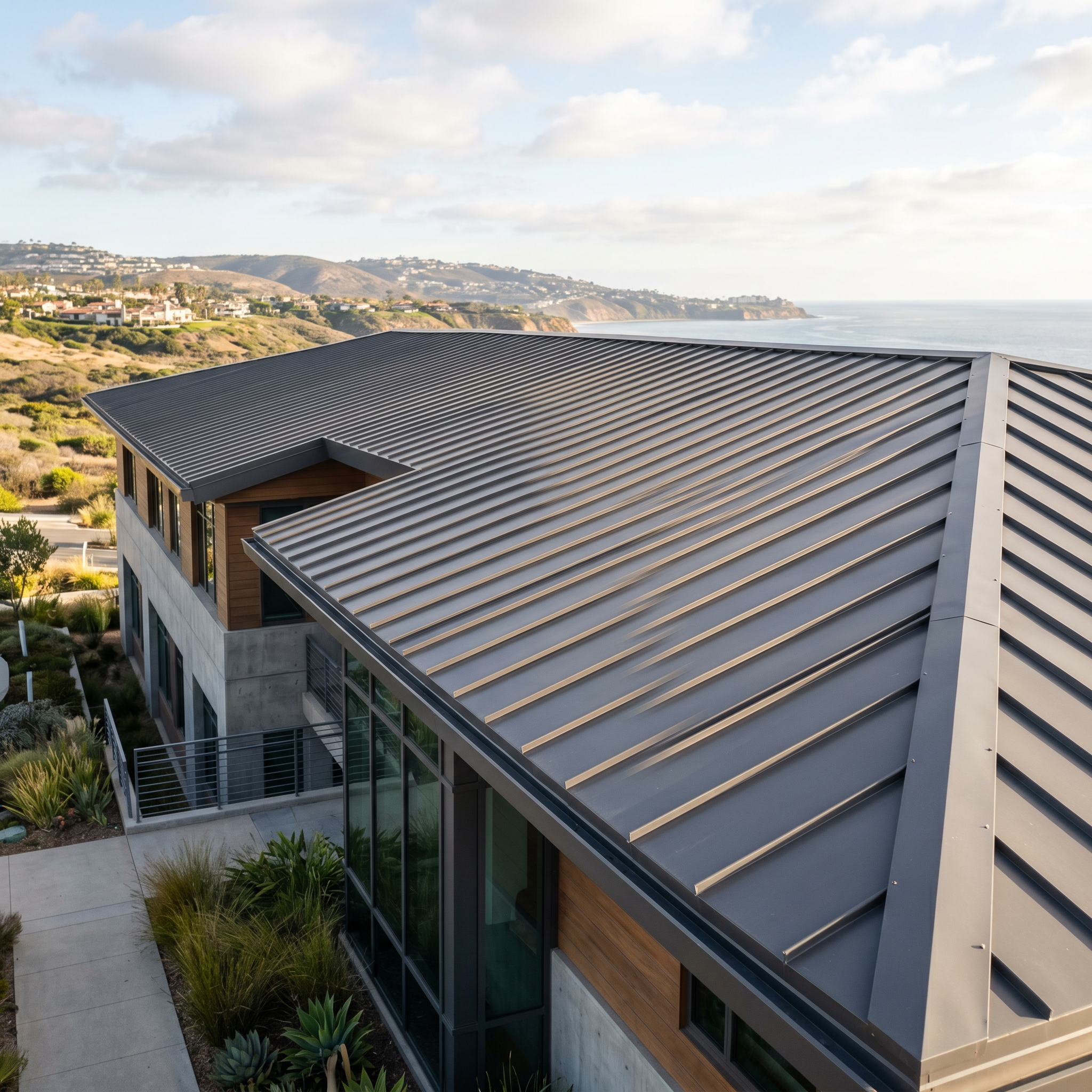 Commercial flat roof coating