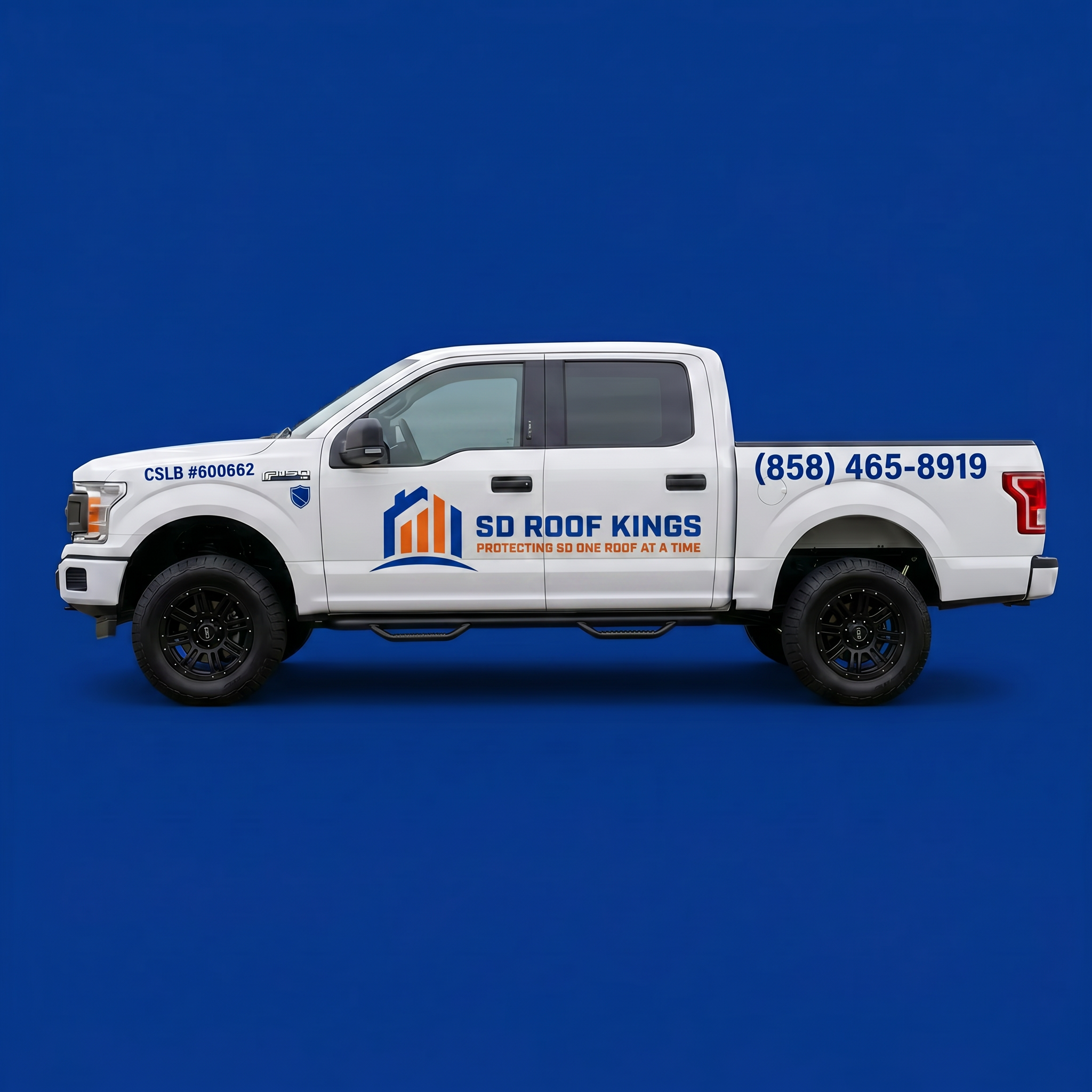 San Diego RoofKings work truck